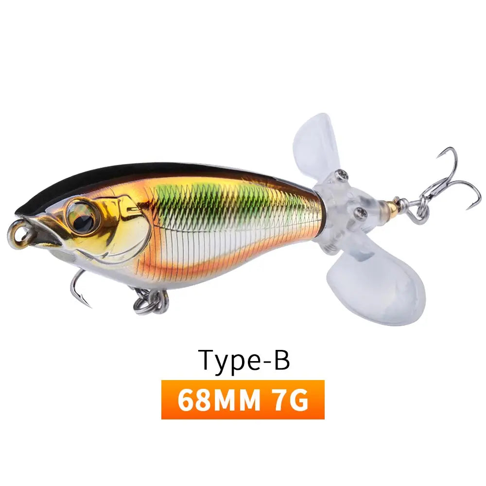 Whopper popper coloris rouge-argenté, taille 68mm/7g