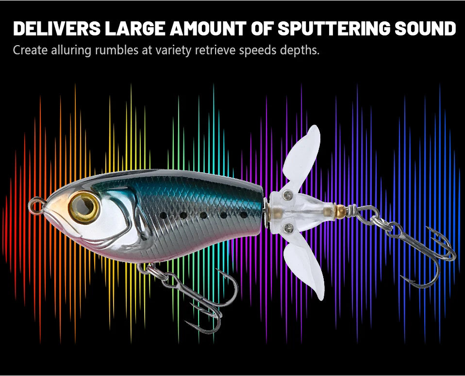 Whopper popper coloris olive-argenté naturel, bannière « lancer longue distance », second exemplaire