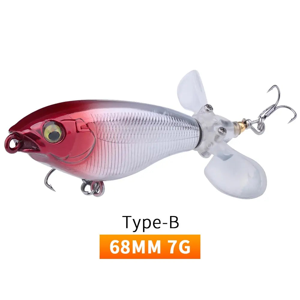 Whopper popper coloris chartreuse-blanc-rose, taille 68mm/7g