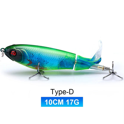 Whopper popper coloris doré-noir tigré, taille 100mm/17g