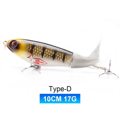 Whopper popper coloris vert-bleu accent rouge, taille 100mm/17g