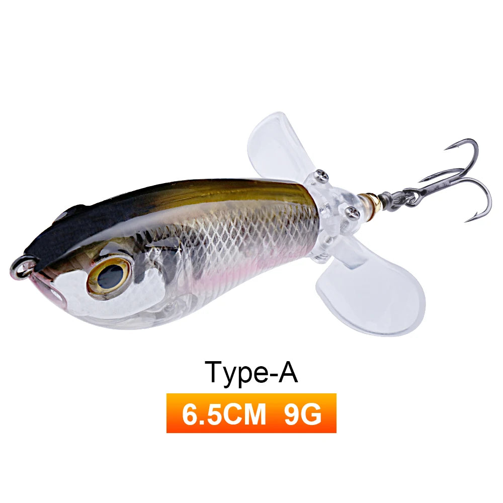 Whopper popper coloris doré-argenté rose, taille 65mm/9g