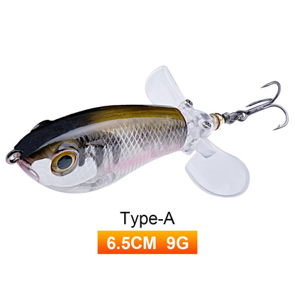Whopper popper coloris doré-argenté rose, taille 65mm/9g